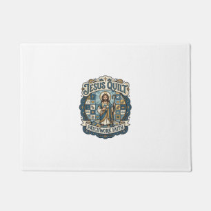 Jesus Quilt Patchwork Glaube Jesus Quilt Patchwork Fußmatte