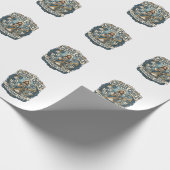 Jesus Quilt Patchwork Glaube Jesus Quilt Patchwork Geschenkpapier (Ecke)