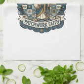 Jesus Quilt Patchwork Glaube Jesus Quilt Patchwork Geschirrtuch (Gefaltet)