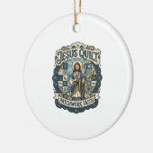Jesus Quilt Patchwork Glaube Jesus Quilt Patchwork Keramik Ornament (Links)