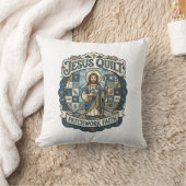 Jesus Quilt Patchwork Glaube Jesus Quilt Patchwork Kissen (Decke)