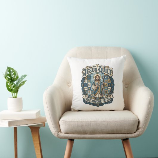 Jesus Quilt Patchwork Glaube Jesus Quilt Patchwork Kissen (Stuhl )