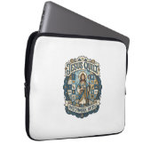 Jesus Quilt Patchwork Glaube Jesus Quilt Patchwork Laptopschutzhülle (Vorne Rechts)