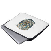 Jesus Quilt Patchwork Glaube Jesus Quilt Patchwork Laptopschutzhülle (Vorne Knopf)