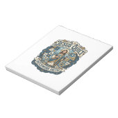 Jesus Quilt Patchwork Glaube Jesus Quilt Patchwork Notizblock (Rotiert)