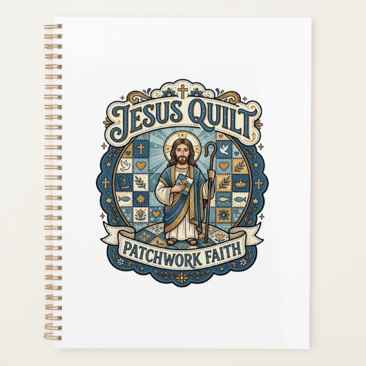Jesus-Quilt-Patchwork-Glaube Jesus-Quilt-Patchwork Planer (Vorderseite)