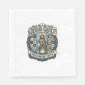 Jesus Quilt Patchwork Glaube Jesus Quilt Patchwork Serviette (Vorderseite)