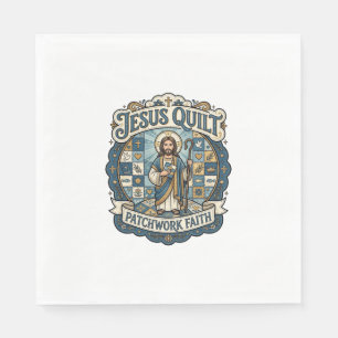 Jesus Quilt Patchwork Glaube Jesus Quilt Patchwork Serviette