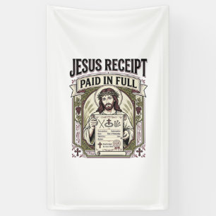 Jesus Quittung Vollständig Bezahlt Jesus Quittung Banner
