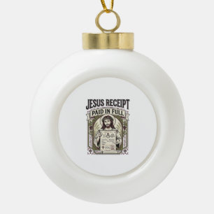 Jesus Quittung Vollständig Bezahlt Jesus Quittung Keramik Kugel-Ornament