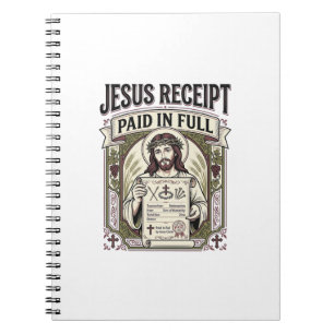 Jesus Quittung Vollständig Bezahlt Jesus Quittung  Notizblock