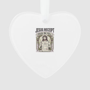 Jesus Quittung Vollständig Bezahlt Jesus Quittung Ornament