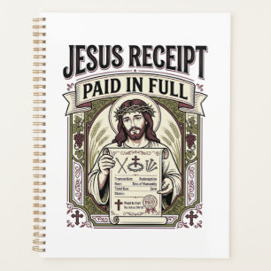 Jesus Quittung Vollständig Bezahlt Jesus Quittung  Planer
