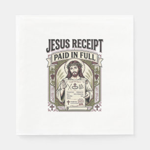 Jesus Quittung Vollständig Bezahlt Jesus Quittung  Serviette