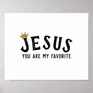 Jesus Quote Modern Christian Poster