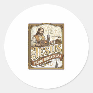 Jesus Radio Übertragung Jesus Radio Übertragung Ch Runder Aufkleber