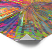 Jesus Raises Lazarus Neon Pastel Pinwheel Poster (Ecke)