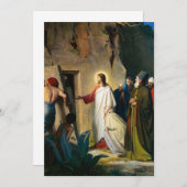 Jesus Raising Lazarus von Carl Bloch Dankeskarte (Vorne/Hinten)