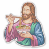 Jesus Ramen Aufkleber (Vorderseite)