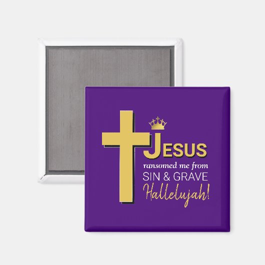 JESUS RANSOMED ME Oaster Magnet (Vorderseite/Rückseite)