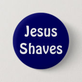Jesus-Rasuren Button (Vorderseite)