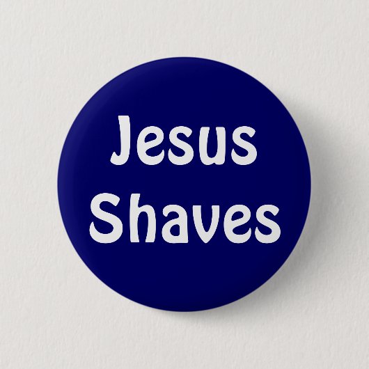 Jesus-Rasuren Button (Vorderseite)