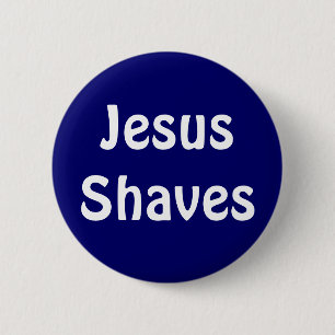 Jesus-Rasuren Button