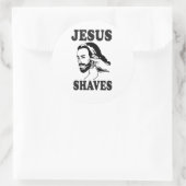 JESUS-RASUREN RUNDER AUFKLEBER (Tasche)