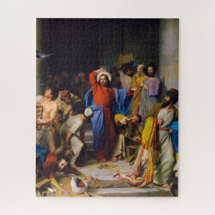 Jesus rätselt den Tempel von Carl Bloch Puzzle