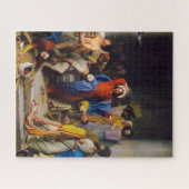 Jesus rätselt den Tempel von Carl Bloch Puzzle (Horizontal)