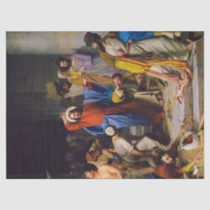 Jesus rätselt den Tempel von Carl Bloch Seidenpapier