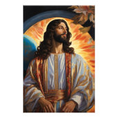 *~* Jesus Ready Heal Earth Universe AP50 Cosmic Fotodruck (Vorne)