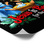 Jesus Reason For The Season Nativity Christmas Des Poster (Ecke)