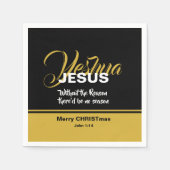 JESUS REASON SAASON Christlich Scripture CHRISTMAS Serviette (Vorderseite)