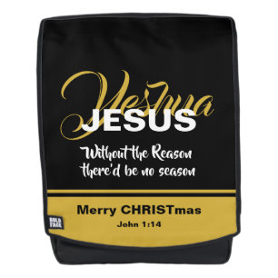 JESUS REASON SAASON Christliche Schrift Rucksack