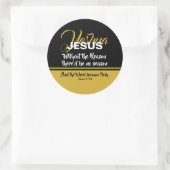 JESUS REASON SAASON CHRISTMAS Scripting Christlich Runder Aufkleber (Tasche)