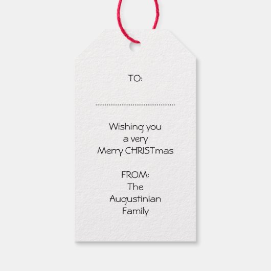 JESUS REASON SAASON | Feierlicher Tod | CHRISTMAS Geschenkanhänger (Rückseite)