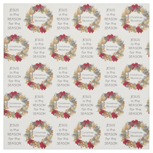 JESUS REASON SAASON | festlich | Weihnachtsfeier Stoff (Muster)