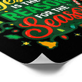 Jesus Reason Season Christian Christmas Family Pjs Poster (Ecke)