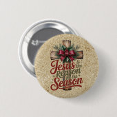 Jesus Reason Season Knopf Button (Vorne & Hinten)