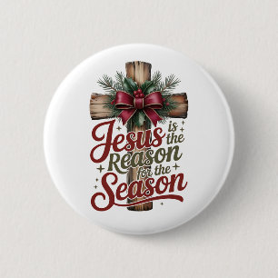 Jesus Reason Season Knopf Button