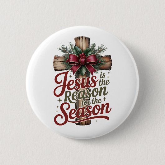 Jesus Reason Season Knopf Button (Vorderseite)