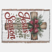 Jesus Reason Season Wurfdecke Decke (Vorderseite)