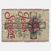 Jesus Reason Season Wurfdecke Decke (Vorderseite)