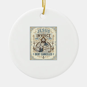 Jesus-Rechnung Schulden gestrichen Jesus-Rechnung  Keramik Ornament