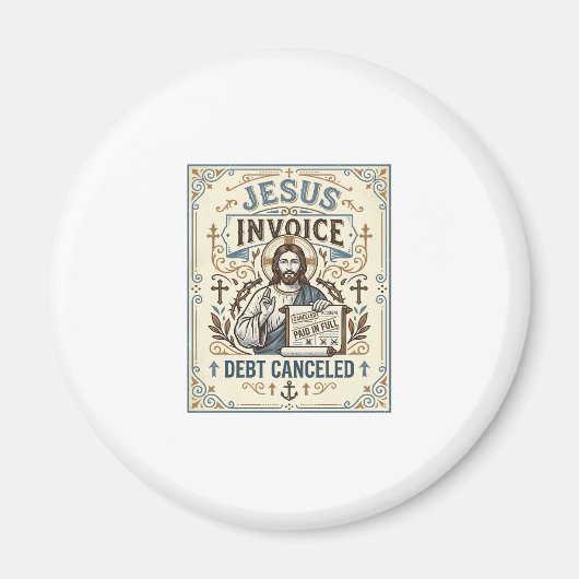 Jesus-Rechnung Schulden gestrichen Jesus-Rechnung  Magnet (Vorne)