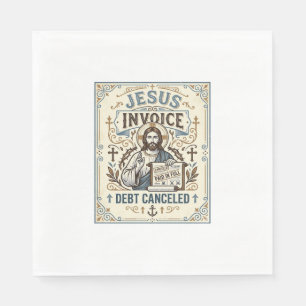 Jesus-Rechnung Schulden storniert Jesus-Rechnung S Serviette