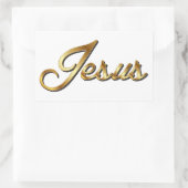 JESUS RECHTECKIGER AUFKLEBER (Tasche)
