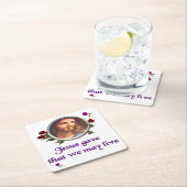 Jesus Rechteckiger Pappuntersetzer (Vor Ort)