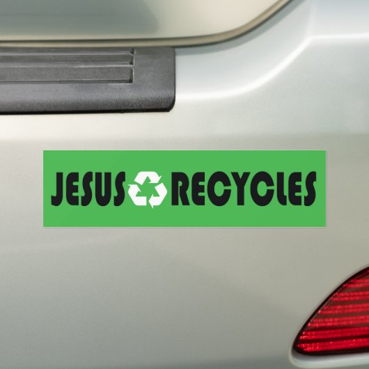 Jesus recycelt autoaufkleber (Auf Auto)